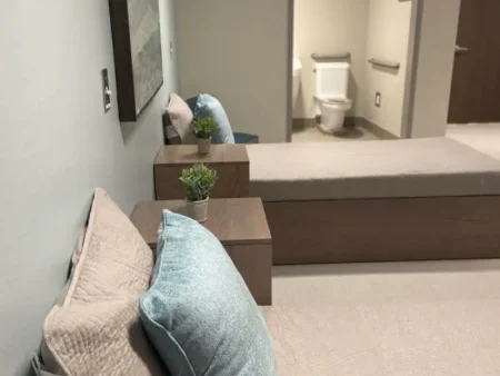 bedroom at Willough Behavioral Hospital